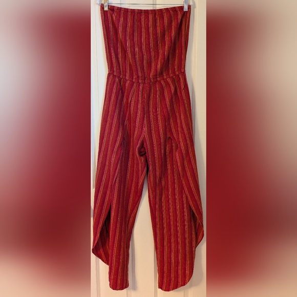 DREW Striped Romper Sleeveless Wide leg M - Picture 1 of 8